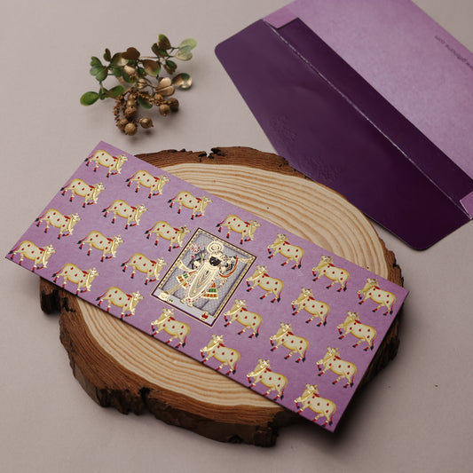 Pichwai Theme Money Envelope (pack of 10)