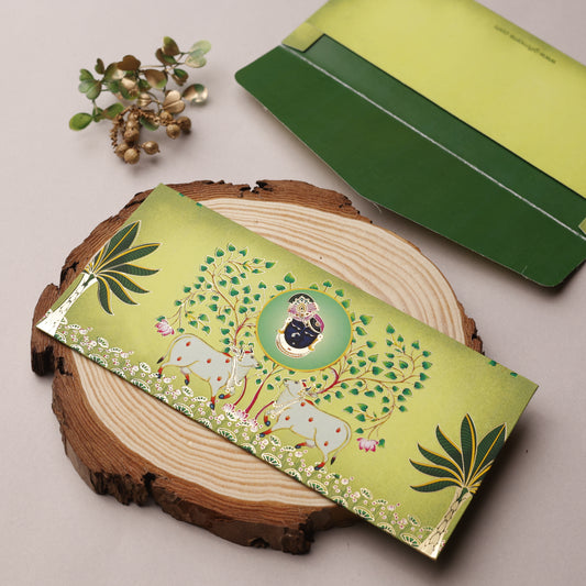 Pichwai Theme Money Envelope (pack of 10)