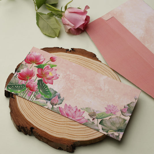 Lotus Theme Money Envelope (pack of 10)