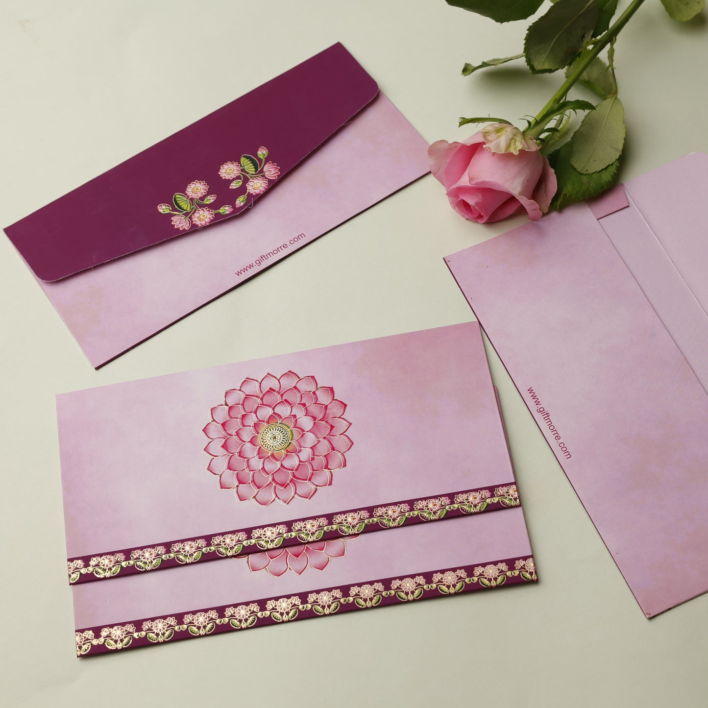 Lotus Theme Money Envelope (pack of 10)