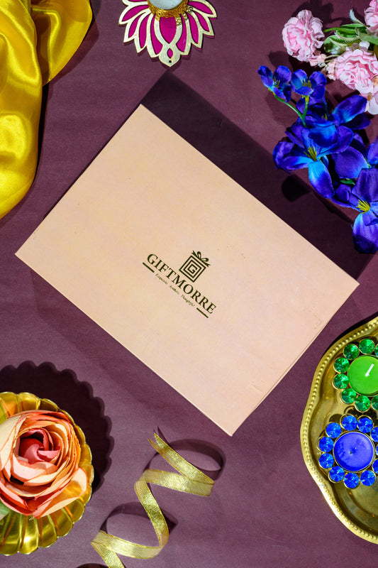 Premium Magnetic Box with Flavored Almonds, Cashews, Kismis, Pistachios & 6pcs Almond Rocks for Gifting & Festivals