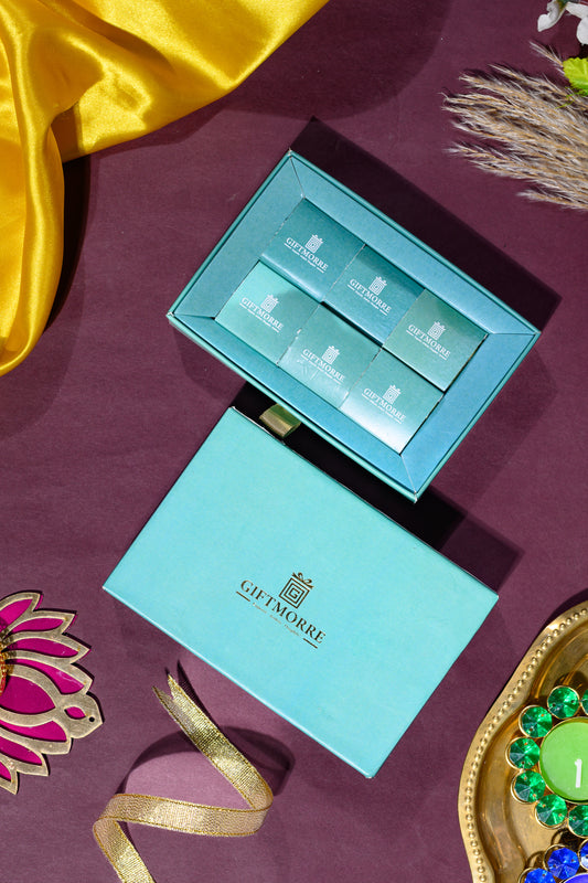 Premium Drawer Style Box with 6pcs Almond Rocks for Gifting & Festivals