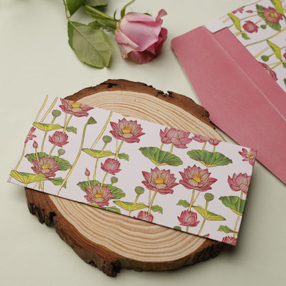 Lotus Theme Money Envelope (pack of 10)