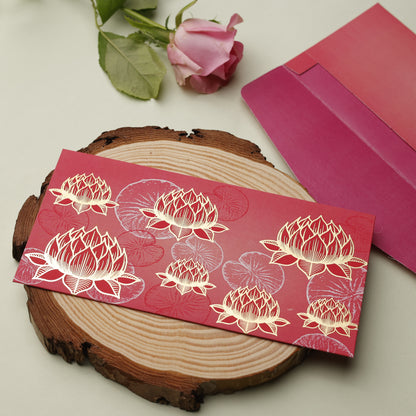 Lotus Theme Money Envelope (pack of 10)