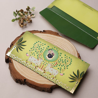 Pichwai Theme Money Envelope (pack of 10)