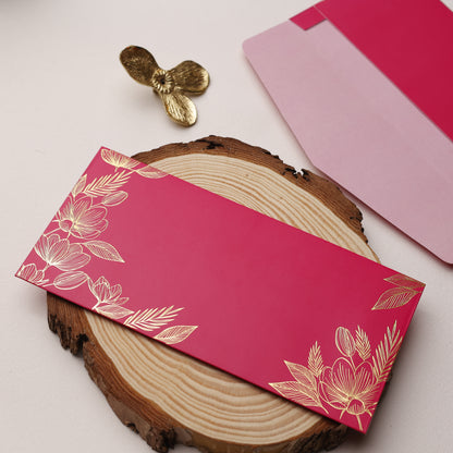 Rich Gold Foil Petals Money Envelope (pack of 10)