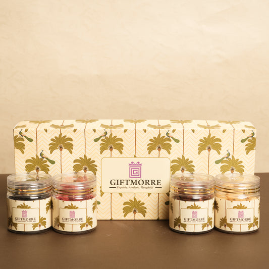 Elegant Nut Quartet Hamper: Tastefully Luxurious