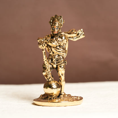 24K Gold Plated Standing Hanuman Idol | Symbol of Strength, Devotion & Courage for Home Altar & Gifting