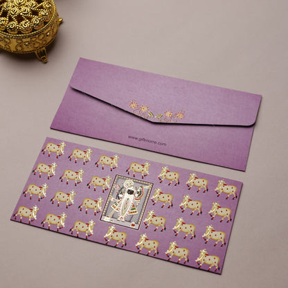 Pichwai Theme Money Envelope (pack of 10)