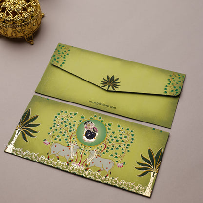 Pichwai Theme Money Envelope (pack of 10)