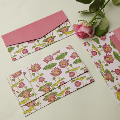Lotus Theme Money Envelope (pack of 10)