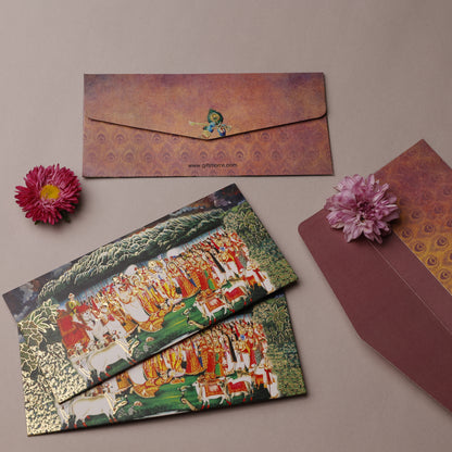 Krishna Leela Money Envelope (pack of 10)