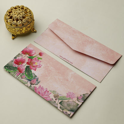Lotus Theme Money Envelope (pack of 10)