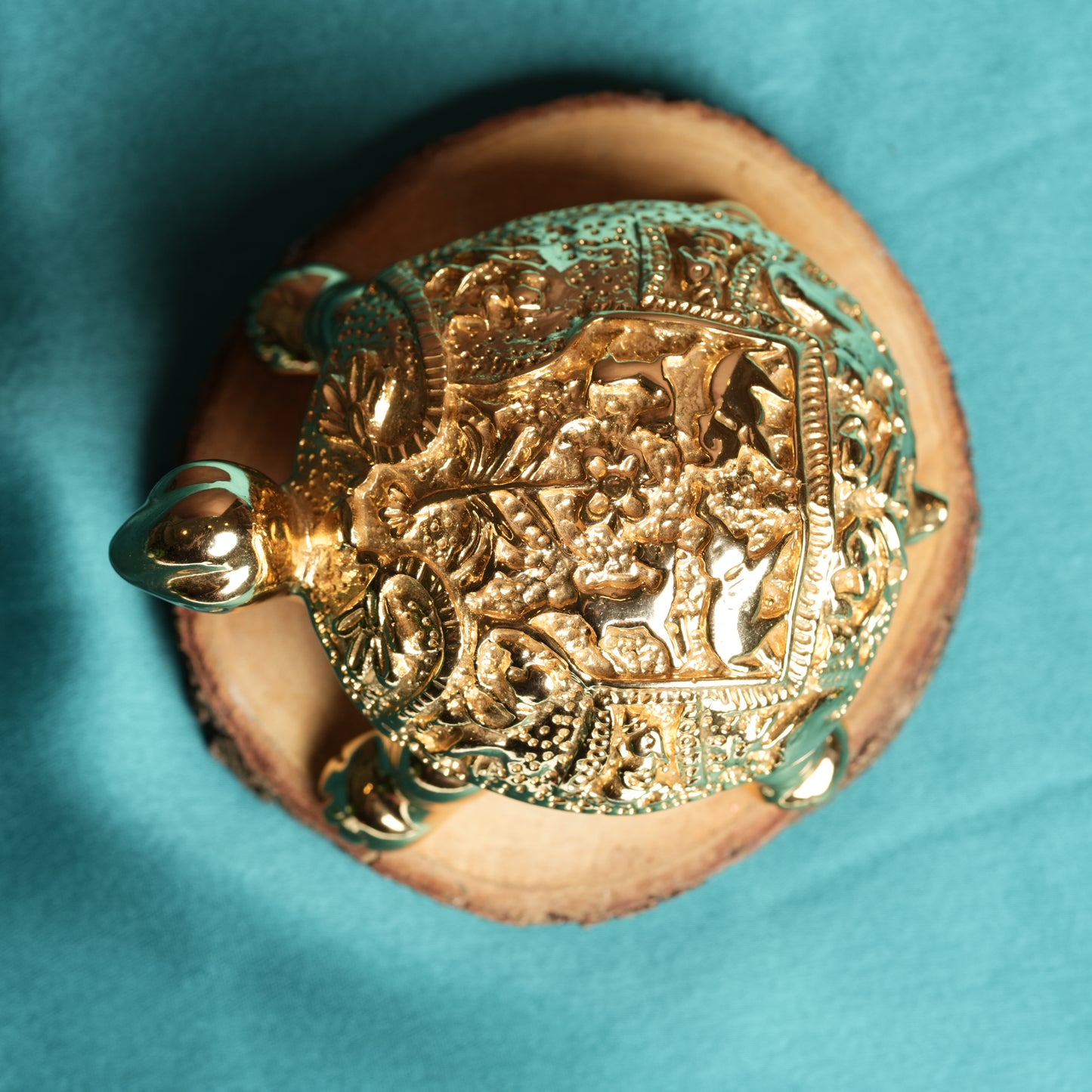 24K Gold-Plated Tortoise - 5 Inch | Symbol of Longevity, Stability & Prosperity for Home & Office