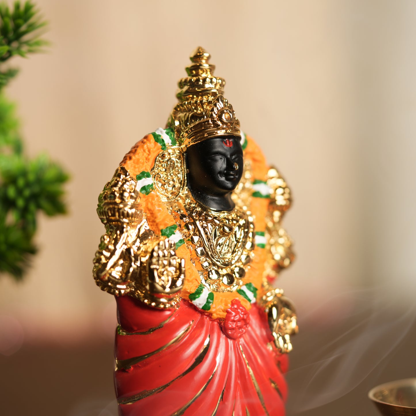 Goddess Padmavathi Idol - 24K Gold Plated | 4.5 Inches Divine Blessing Statue for Prosperity & Protection