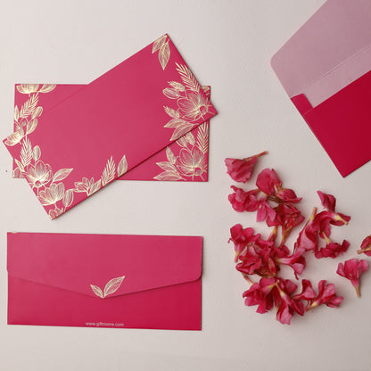 Rich Gold Foil Petals Money Envelope (pack of 10)