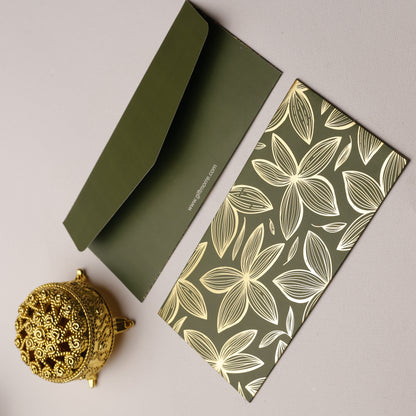 Rich Gold Foil Petals Money Envelope (pack of 10)