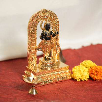 Ram Lalla Statue 24K Gold Plated | Divine Representation of Lord Rama with Intricate Arch