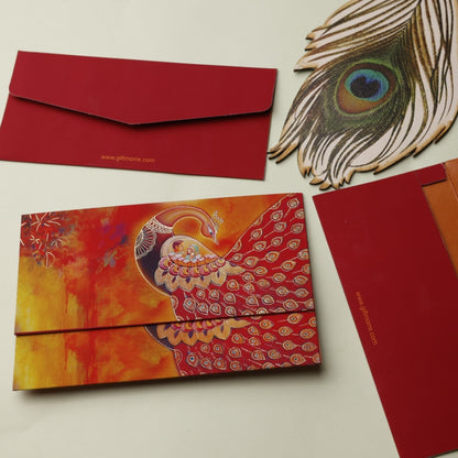 Peacock Theme Money Envelope (pack of 10)