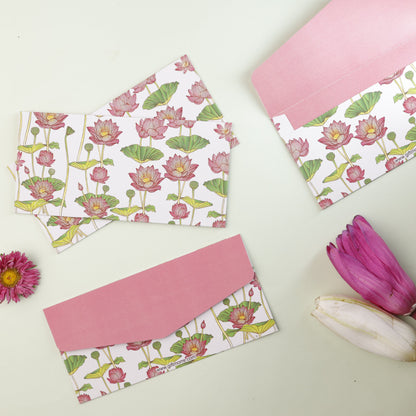 Lotus Theme Money Envelope (pack of 10)