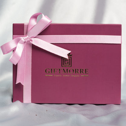 GiftMorre Premium Hamper | Saffron, Silver-Coated Elaichi Pearls & Almond Rocks | Luxury Gifting Box