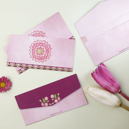 Lotus Theme Money Envelope (pack of 10)