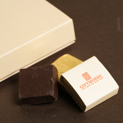 Premium Almond Rock Box by GiftMorre | 5 Chocolate-Coated Roasted Almonds | Elegant Gifting Treats