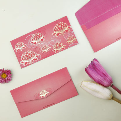 Lotus Theme Money Envelope (pack of 10)