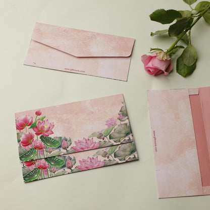 Lotus Theme Money Envelope (pack of 10)
