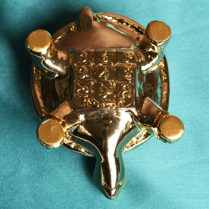 24K Gold-Plated Tortoise - 5 Inch | Symbol of Longevity, Stability & Prosperity for Home & Office