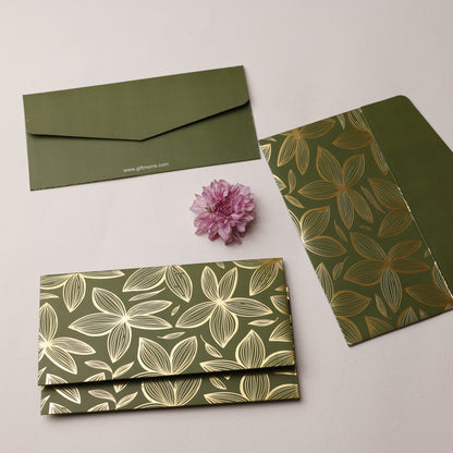 Rich Gold Foil Petals Money Envelope (pack of 10)