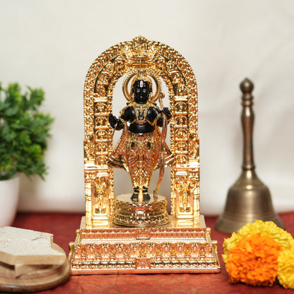 Ram Lalla Statue 24K Gold Plated | Divine Representation of Lord Rama with Intricate Arch