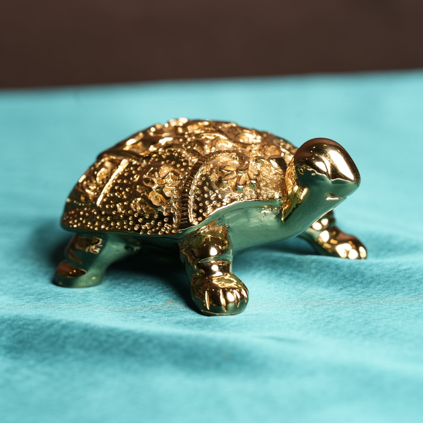 24K Gold-Plated Tortoise - 5 Inch | Symbol of Longevity, Stability & Prosperity for Home & Office