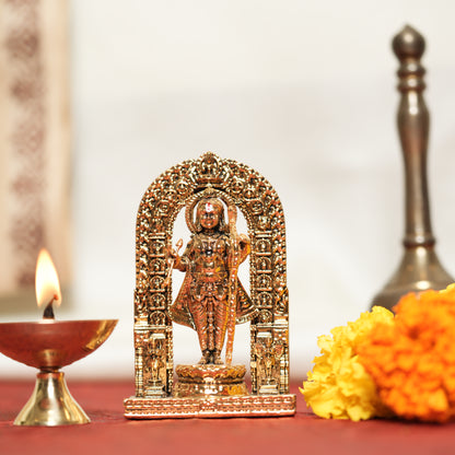 Small Ram Lalla Statue 24K Gold Plated | Devotional Symbol of Lord Rama for Home & Gifting