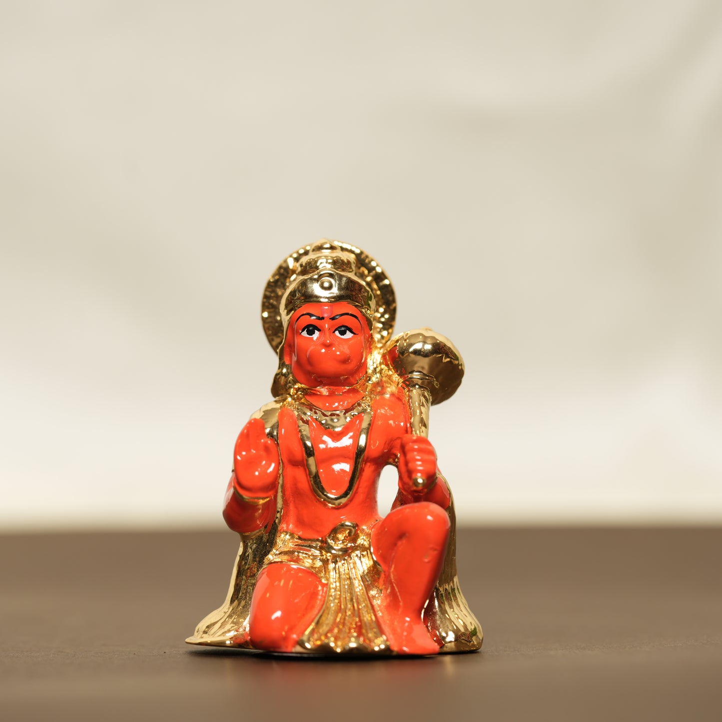 24K Gold-Plated Hanuman Idol - 3 Inches | Symbol of Strength, Devotion & Protection