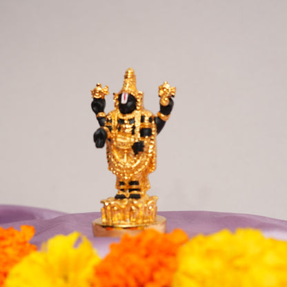 24K Gold Balaji (Lord Venkateswara) Statue | Divine Symbol of Devotion & Spiritual Reverence