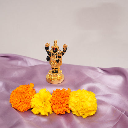 24K Gold Balaji (Lord Venkateswara) Statue | Divine Symbol of Devotion & Spiritual Reverence