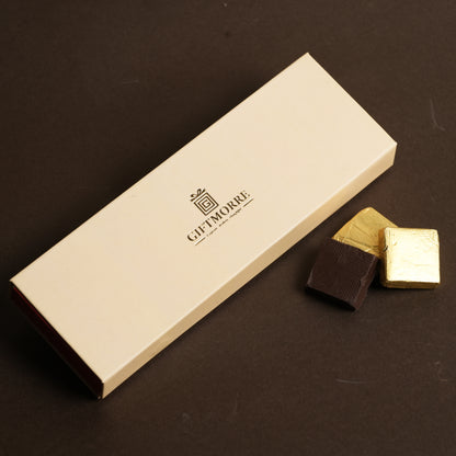 GiftMorre Premium Almond Rock Box with 5 Individually Wrapped Chocolate Almond Treats for Gifting