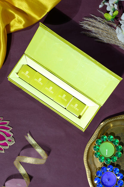 Premium Magnetic Box with 5pcs Almond Rocks for Gifting & Festivals